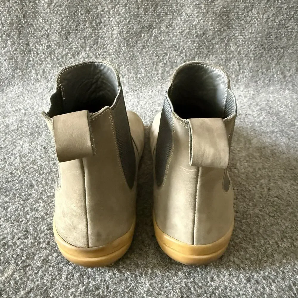 Vivobarefoot Fulham Zinc Nubuck Chelsea Boots Women 37 Minimalist Barefoot Gray
